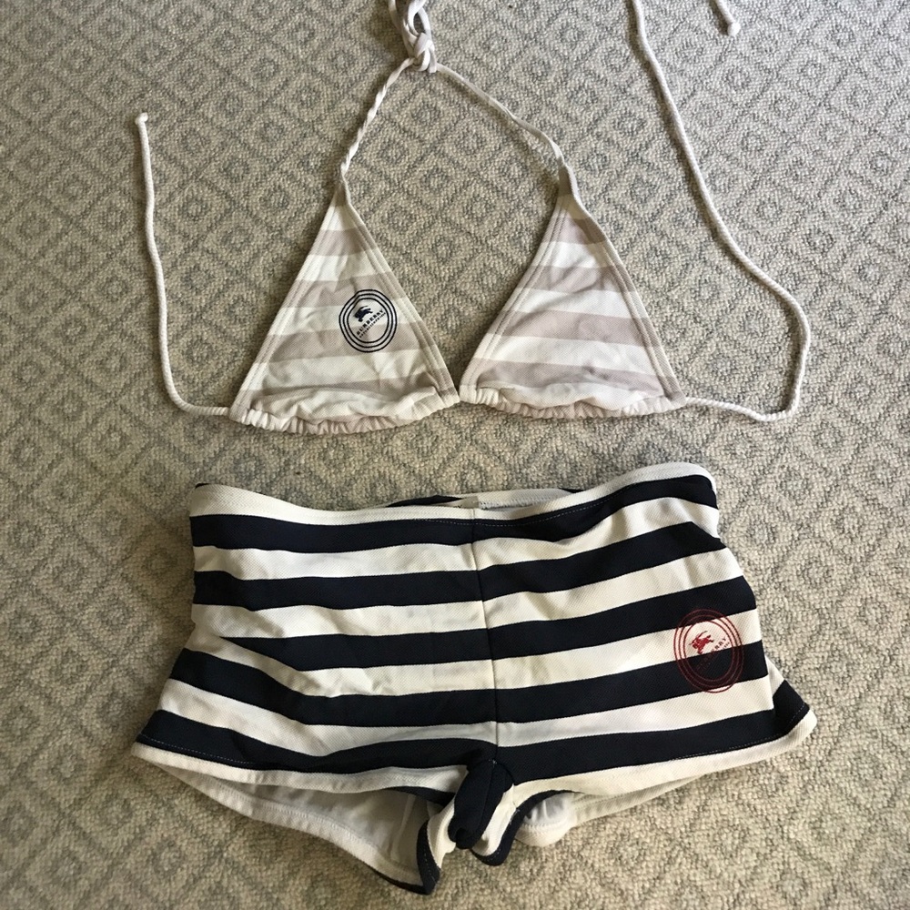 Burberry striped bikini
